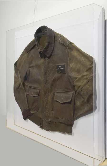 Military Jacket Acrylic Box Framing custom framing example featuring Military Uniform Acrylic Box l in Austin