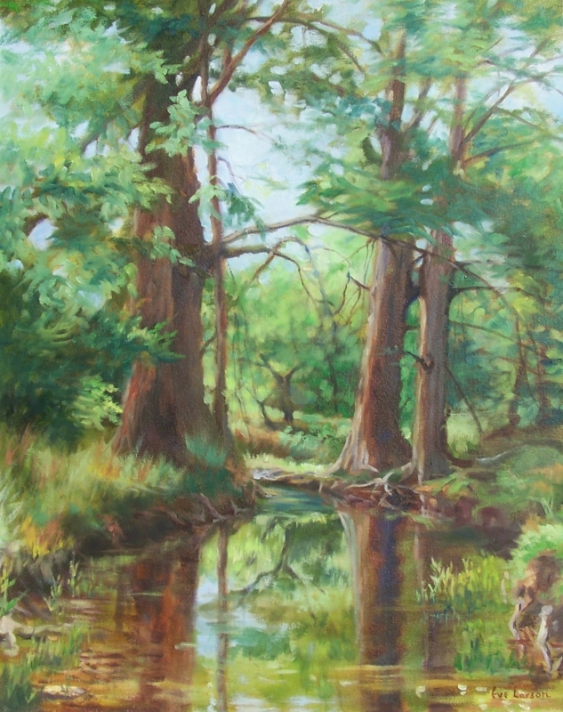 Summer Cypress by artist Eve Larson