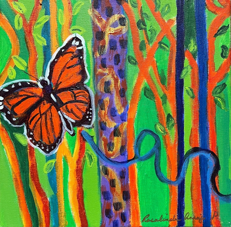 Papillon by artist Rosalinda Peña