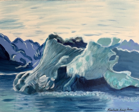 Glaciers by artist Rosalinda Peña