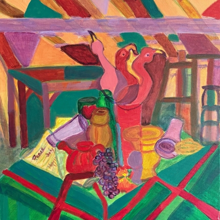 Papagallos by artist Rosalinda Peña