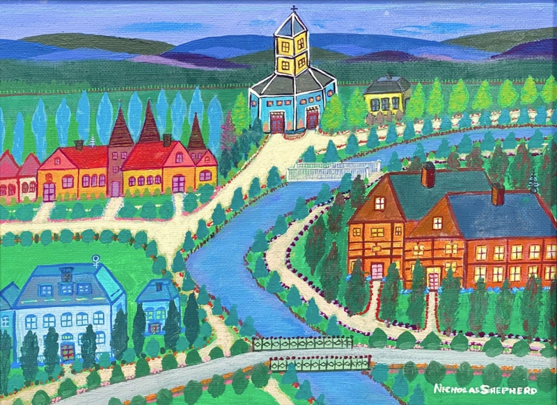 Neighborhood by artist Dan Radin