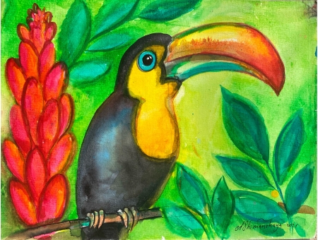Toucan by artist Anastasia Shimanskaya